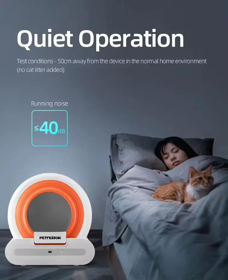 2024 new style TUYA WiFi Connection Ultra-quiet Smart Cat Toilet APP Control Self Cleaning Automatic Cat Litter Box Pet Supplies