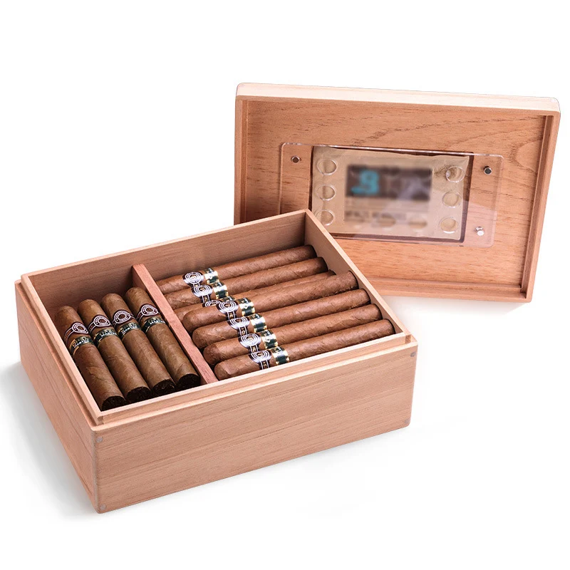 Fast Delivery Guaranteed Quality Luxury Wooden Custom Logo Cigar Box Portable Cigar Box Travel