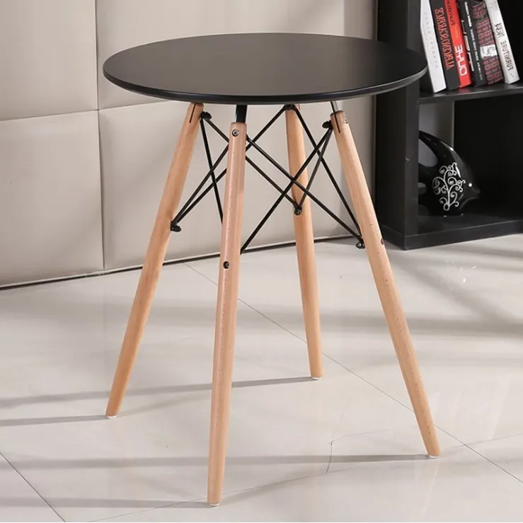 Nordic modern MDF coffee shop round dining table restaurant dinning table