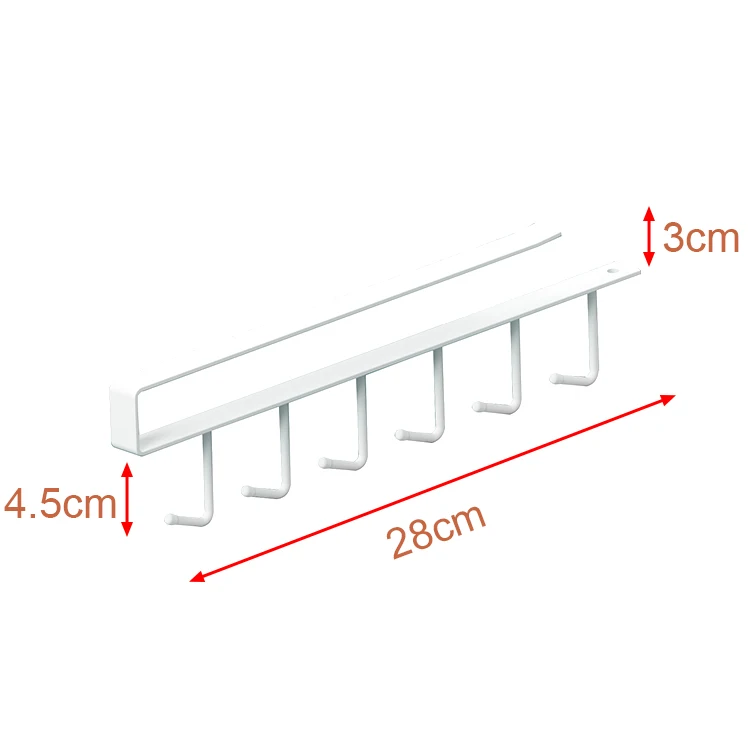 Mug Hooks Under Cabinet Coffee Cup Mug Holder for Kitchen