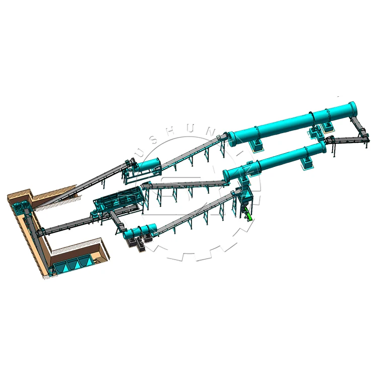 10-100t/day sulphur coated urea npk fertilizer making plant