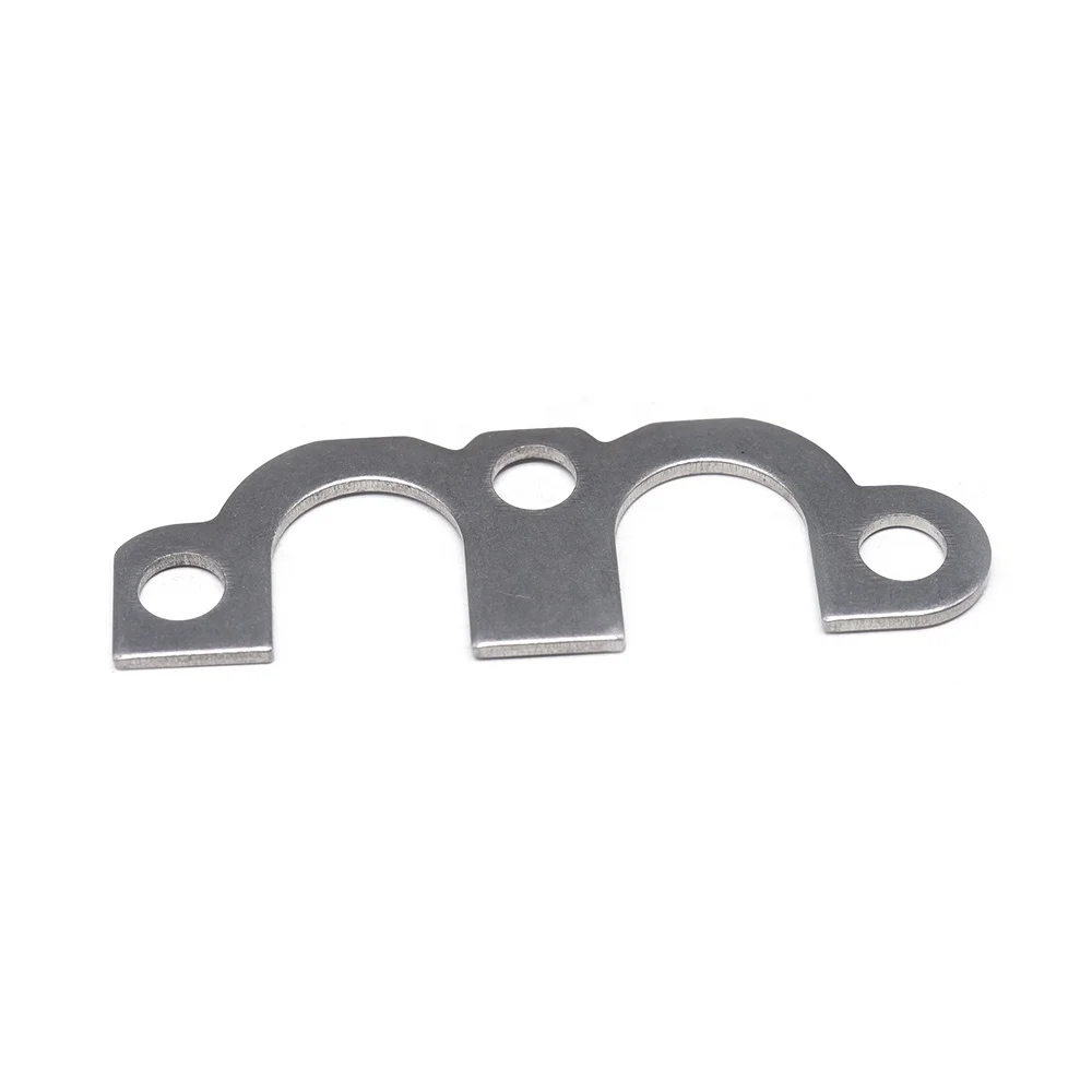 Auto Mechanics Parts Custom Sheet Metal Stamping Parts M Type Gasket Steel Metal Plate Cylinder Head Spacer with Hole