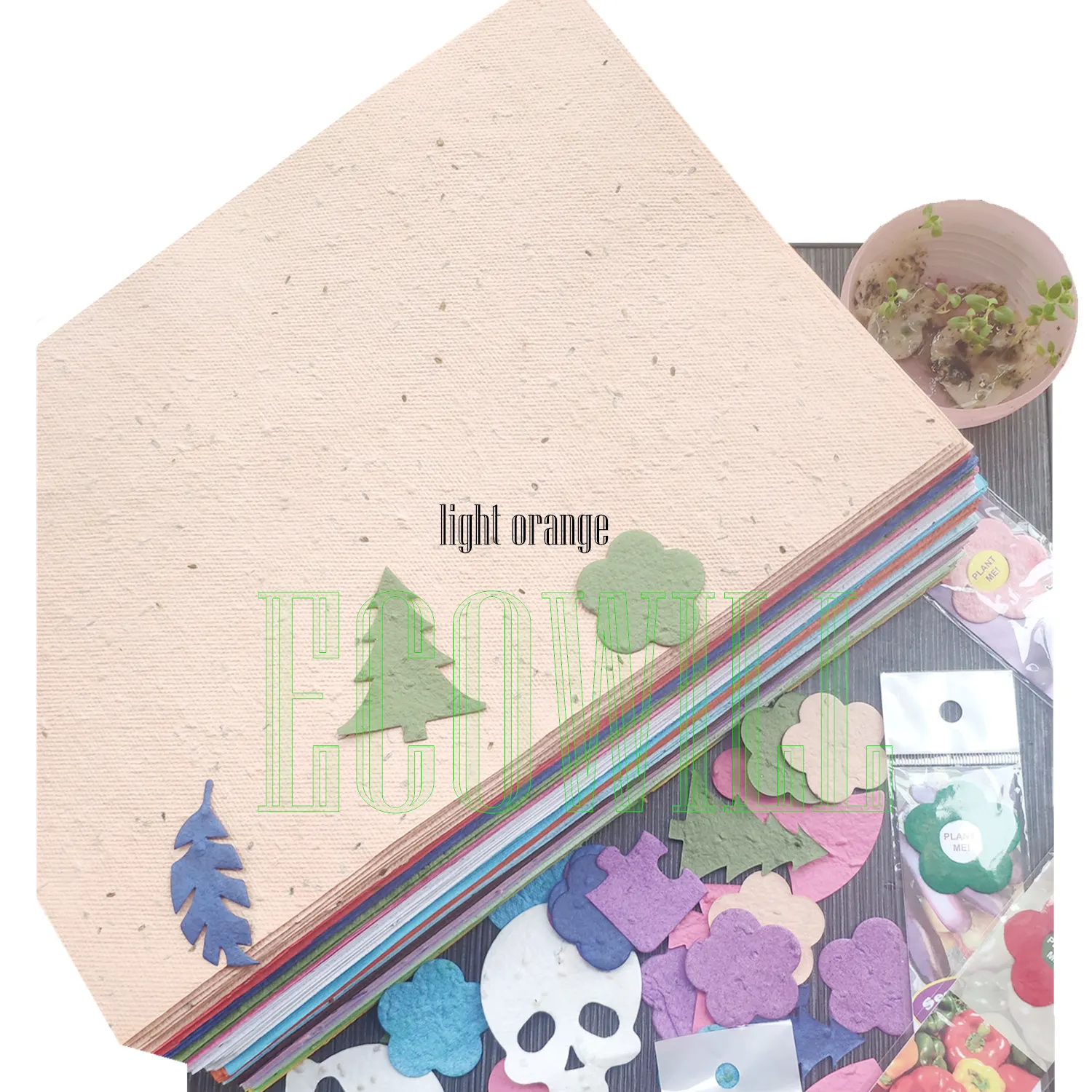 Травяная бумага A4 ручной работы