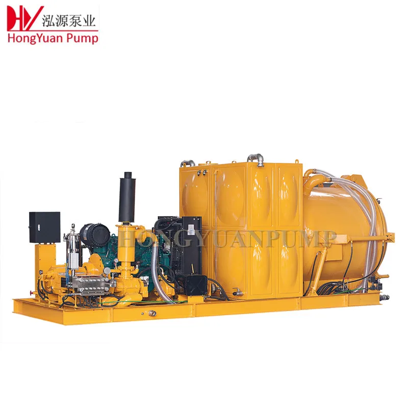 2500bar reliable heavy duty road marking remove high pressure pump unit