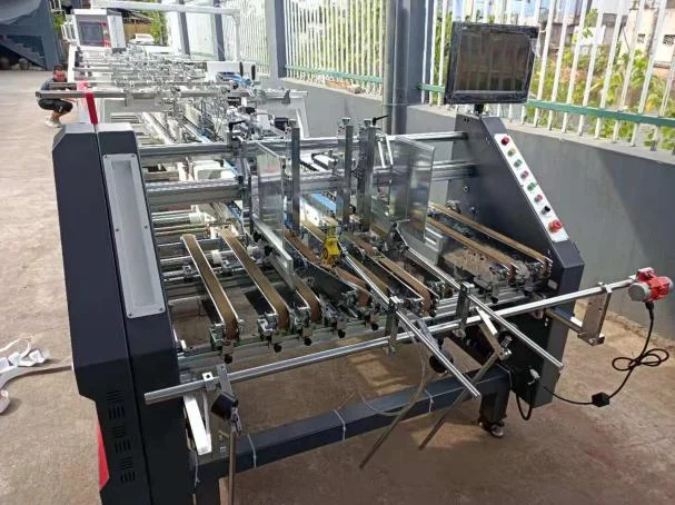 PRY-ZH900D Automatic Carton Prefolding  Box Bottom Lock High Speed Folder Gluer