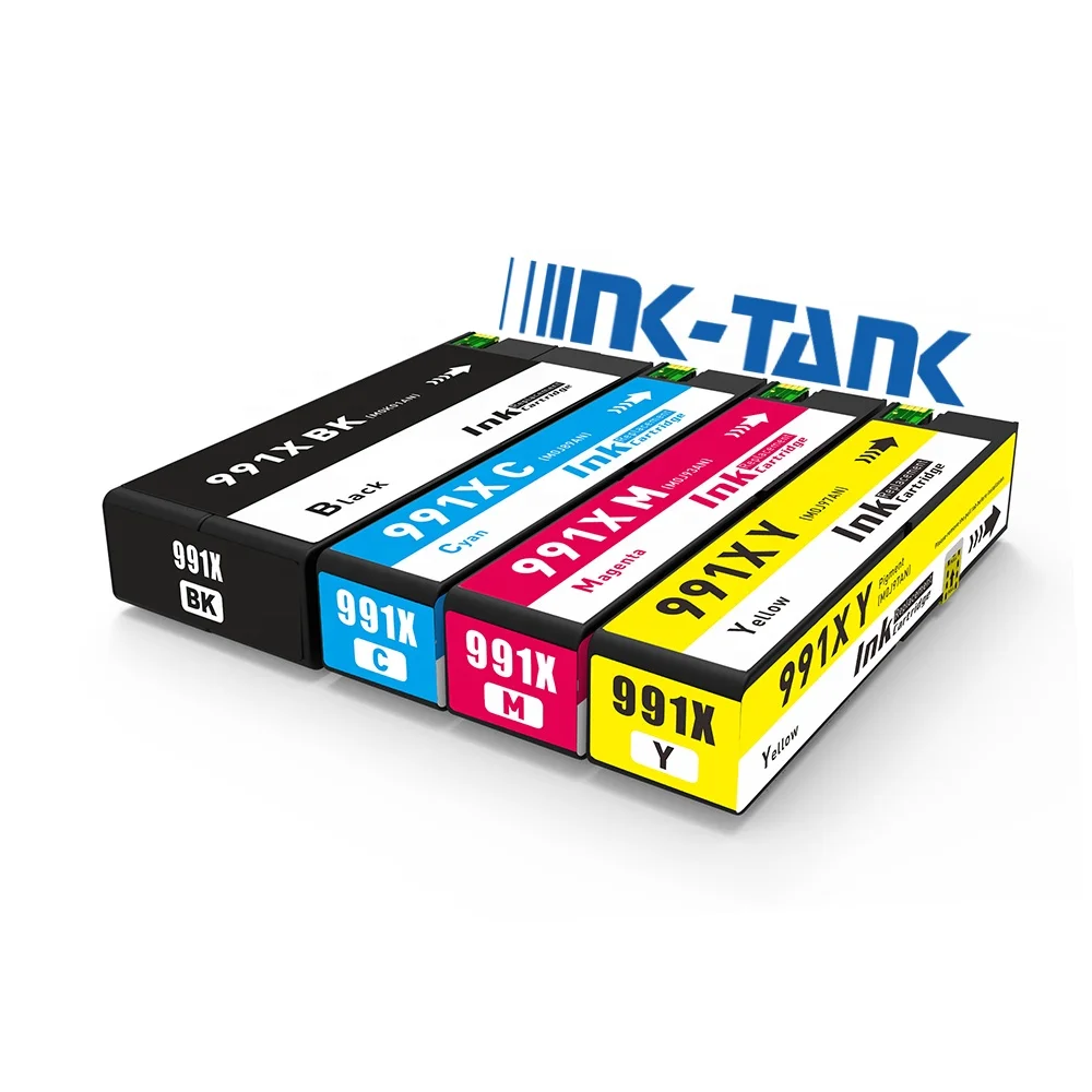 INK-TANK 991 991X 990X 990XL Premium Color Compatible Ink Inkjet Cartridge For HP991X for HP PageWide Pro MFP 772dn Printer
