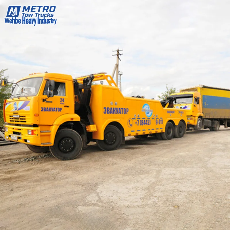Метро INT-35 буксировочный трос грузовики эвакуатор 35 тонн стрела двойная лебедка три оси грузовик грузовой автомобиль тягач аварийная машина на продажу