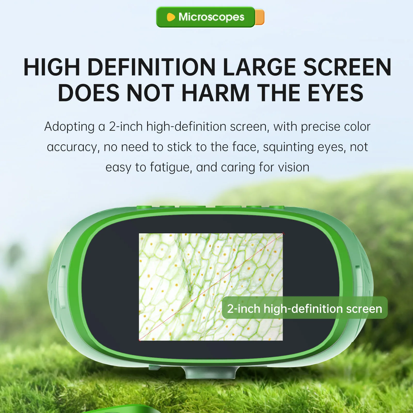 Portable Mini Digital Microscope Telescope Binoculars Educational Toys for Kids Learning