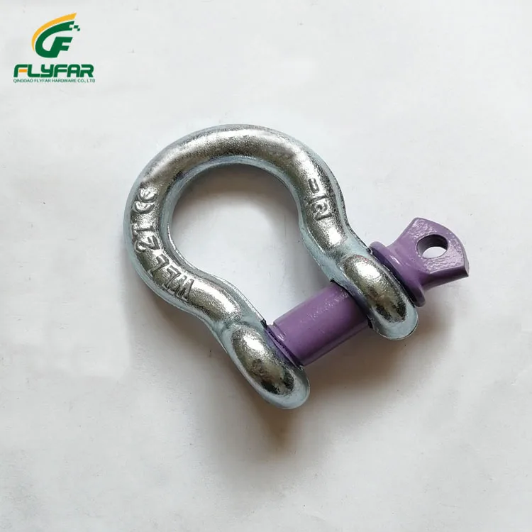 Galvanized Forged Steel Screw Pin Bow Shackle