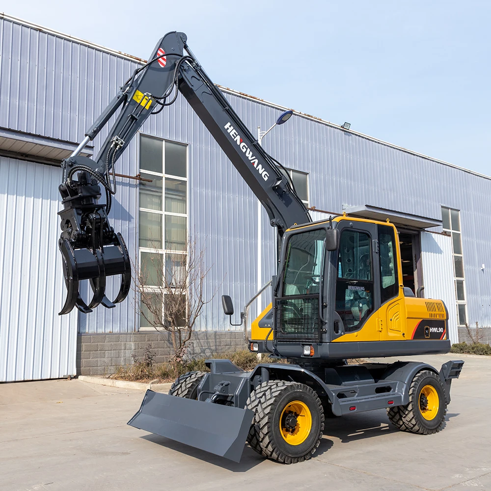 China Manufacturer 8 T 9 T 7 Ton mini wheeled excavator for Sale