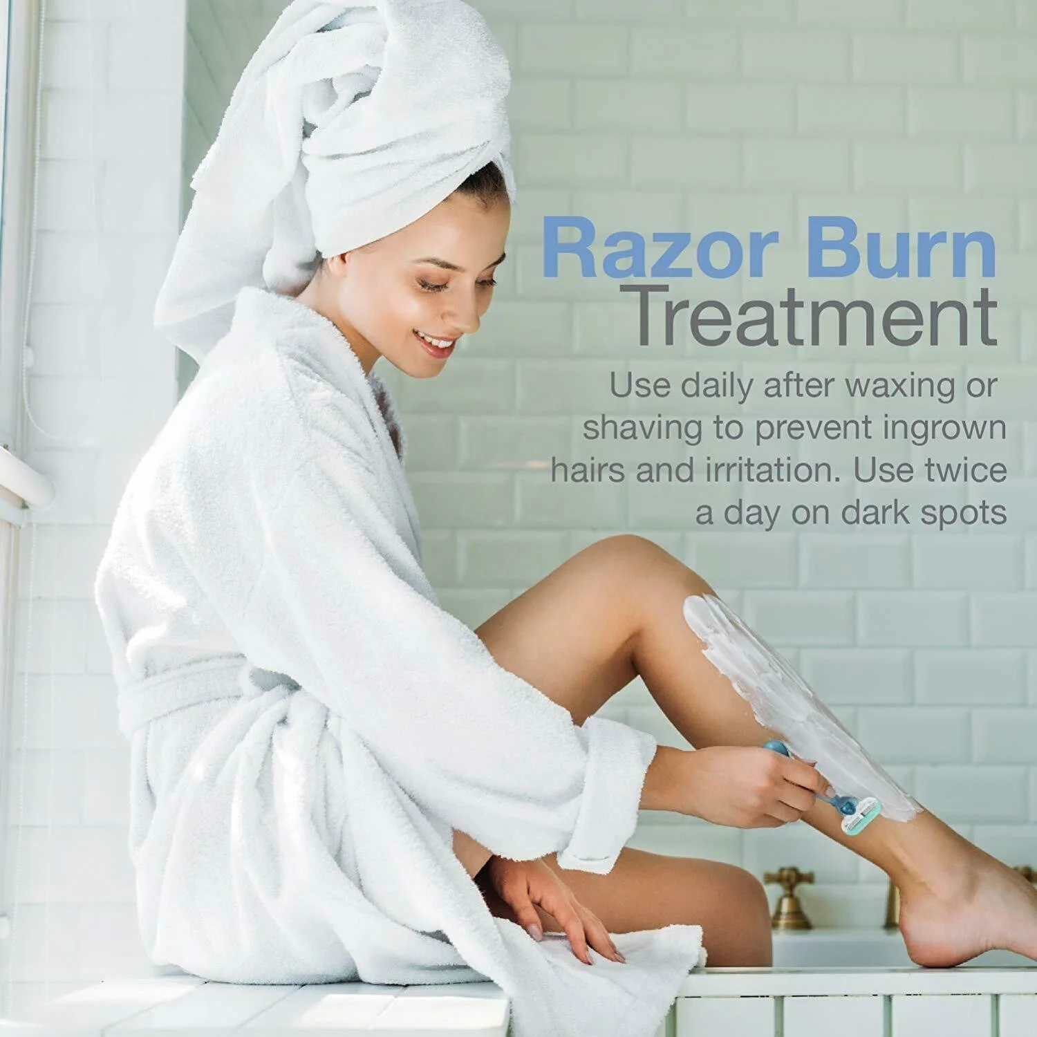 OEM After Shave Razor Bump Stopper, Waxing Skin Care Solution for Soothes Skin Prevents Ingrown Hairs with Dark Spots Removal