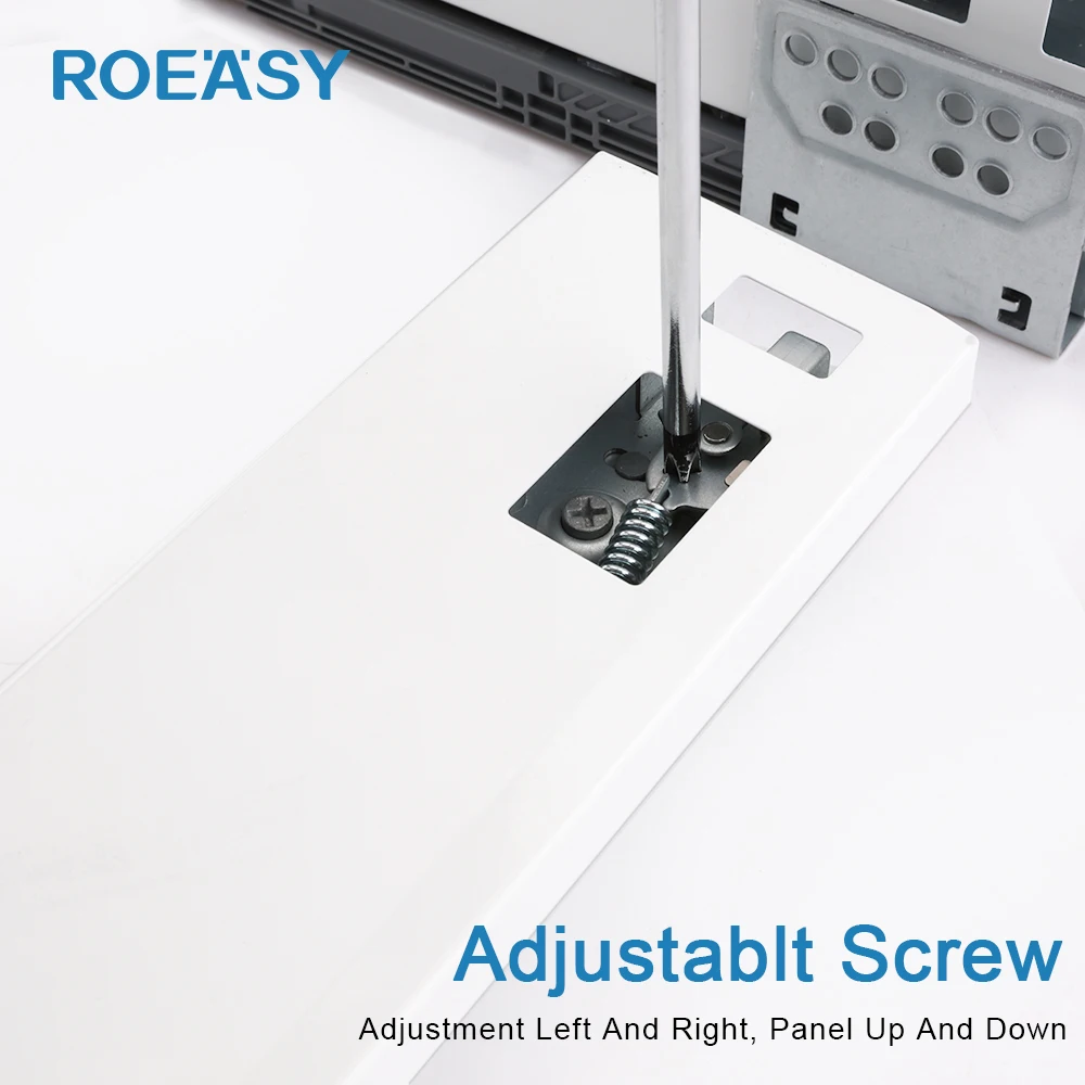 Roeasy Kitchen Drawer Runner System Two Square Bar White Metal Slim Box Drawer Slide Drawer Box