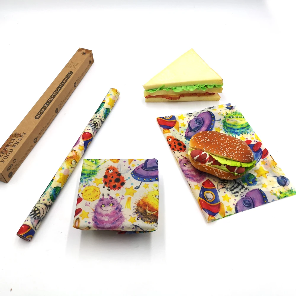 Устойчивые экологически чистые продукты, многоразовая пищевая обертка для веганов/пищевые обертки из соевого воска/пищевые обертки из пчелиного воска