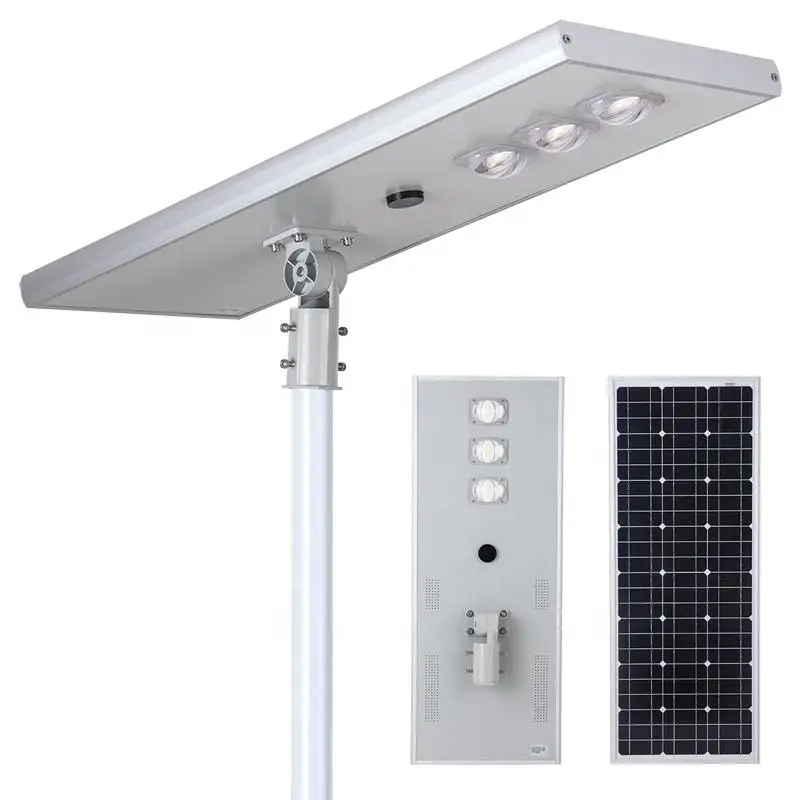 8 meter pole aluminum waterproof outdoor stand alone solar power panel street light 60 watt 5 years warranty