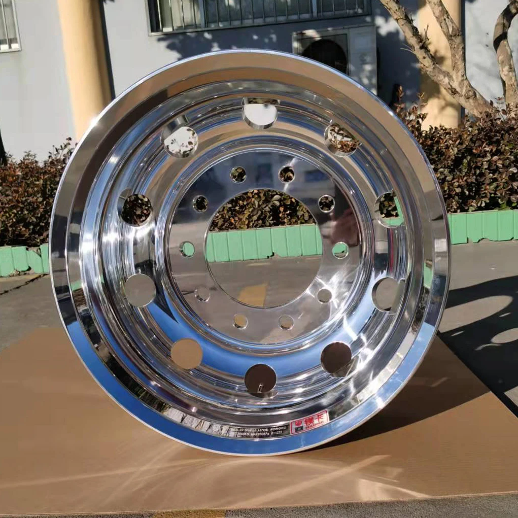 Chinese manufacturer 22.5 inch suitable for tire 11R22.5  Forged aluminum alloy heavy duty truck wheel