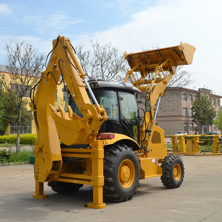  4 Wheel Drive New Backhoe and Loader Small Retroexcavadora for