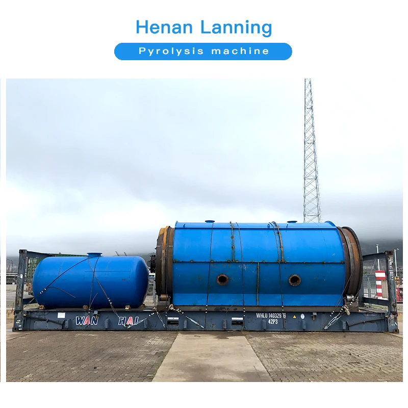 2023 Henan Lanning 10 tons waste plastic to oil pyrolysis plant