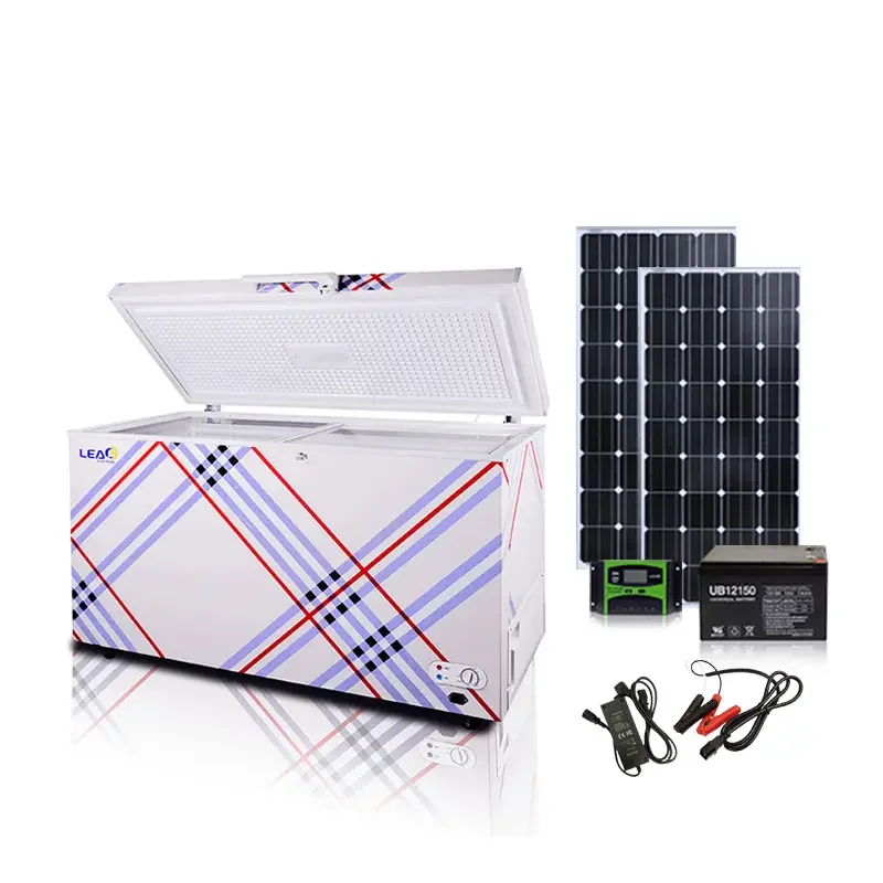 Solar Powered ALLWAY Stronger Storage Basket  Nature Energy LP-358 350L  Deep Freeing  Portable Chest Freezer