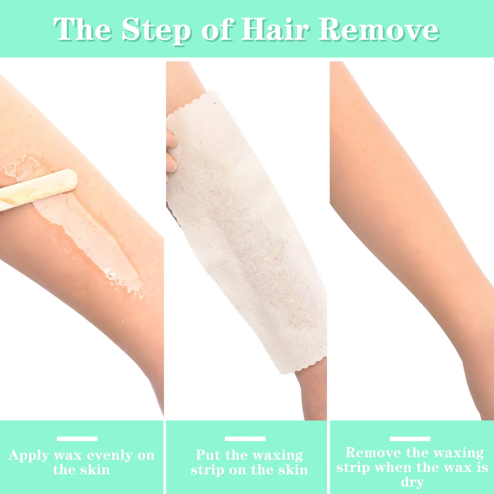 Wholesale 100pc Natural Muslin Epilating Strips 2.8 x 7.9 Inches Large Waxing Strips Hair Removal Paper for Body and Facial