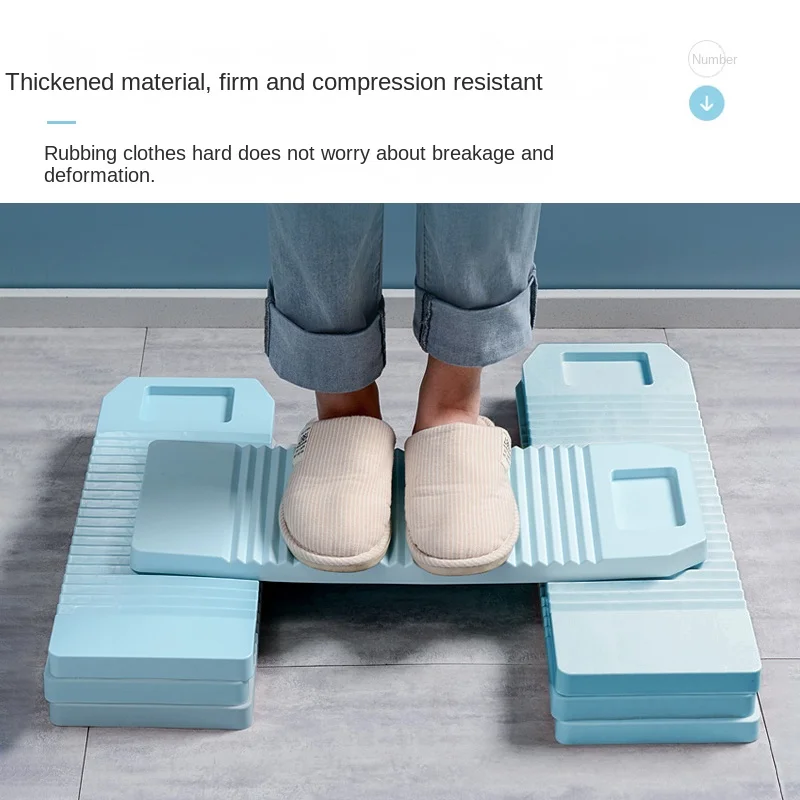 Hand Washing Scrubboard Old Fashion Scrub Washing Board Thickened Anti-slip Laundry Cleaning Board Plastic Washboard