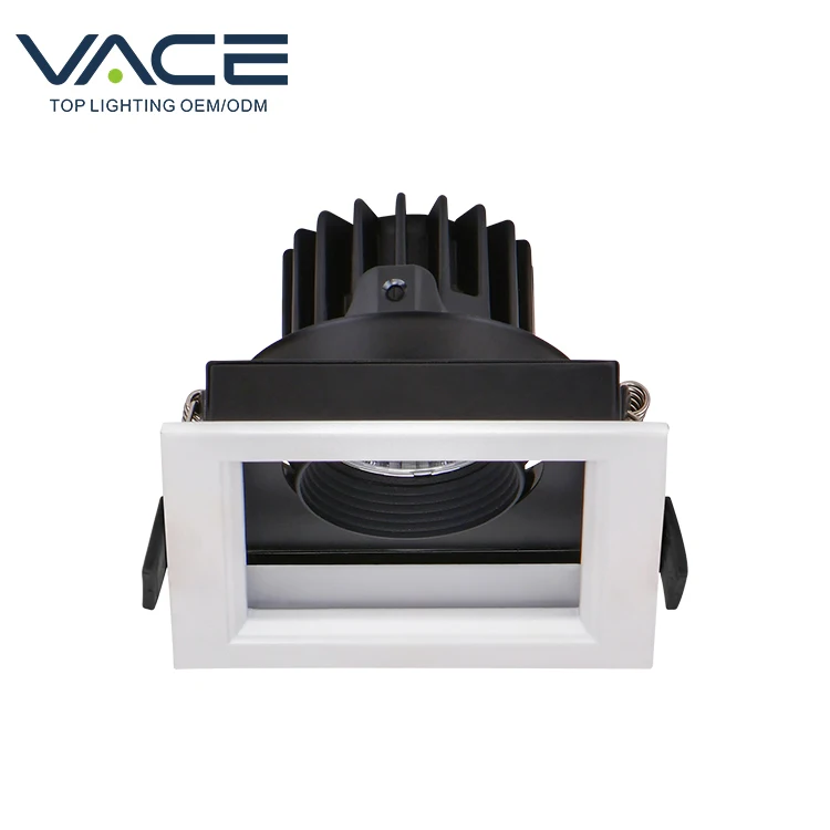VACE Anti Glare Exterieur Encastrable Plafond Mounted COB 2x9W LED Ceiling Spotlight