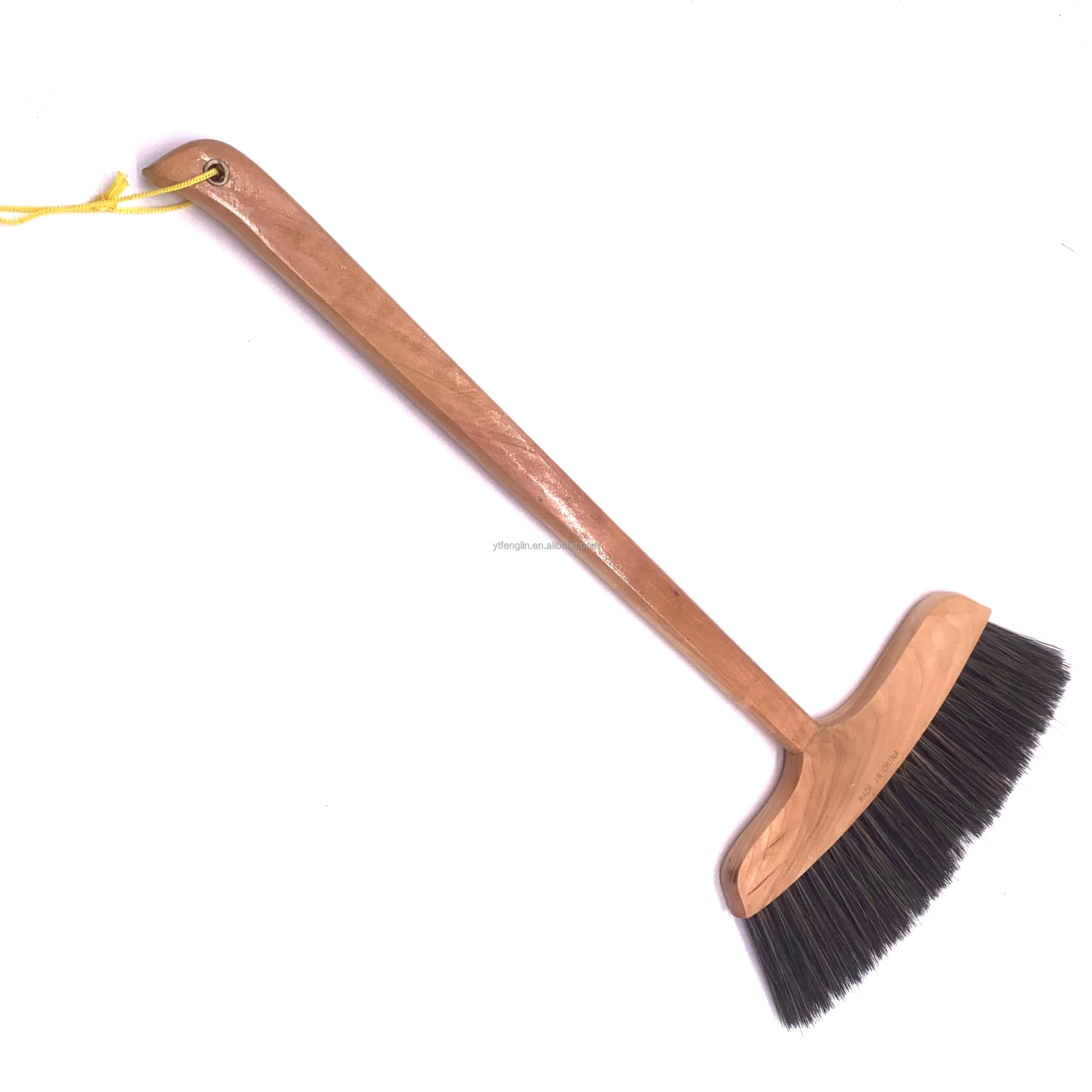 Factory wholesale Korean wooden broom selling soft wool floor brush dust cleaning solid wood broom
