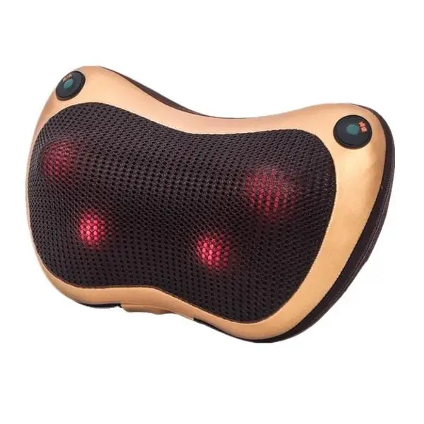 Electric Shiatsu Massage Pillow Deep Kneading Neck Pillow with 2 Buttons Function for Neck Back Shoulder Painful