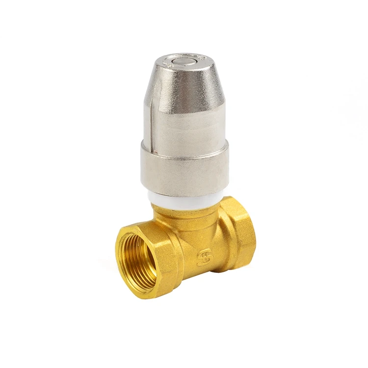 Durable using low price manual self closing pressure magnetic locking brass regulator control valve