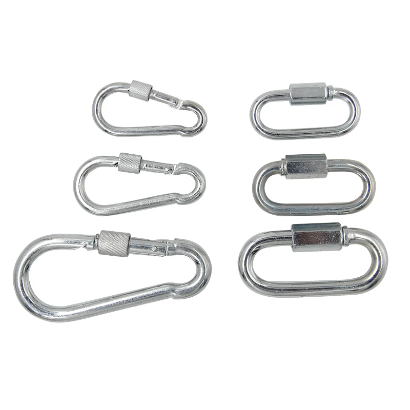 Galvanized And Stainless Steel Carabiner Hook High Quality Stainless Steel Carabiner