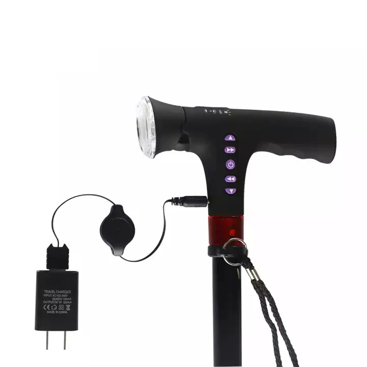 Travel Cane Led Walking Cane Talking Cane for The Elderly