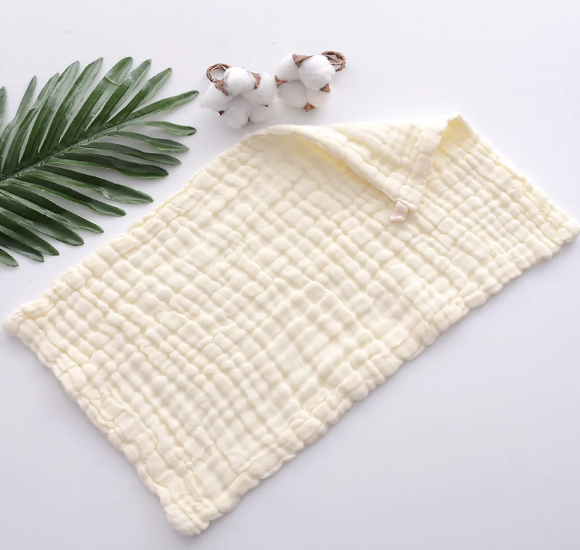 Large 25*25 Muslin Burp Cloths Multi-Colors Muslin Washcloths Baby Burping Cloth Absorbent 6 Layer Muslin Face Towel baby