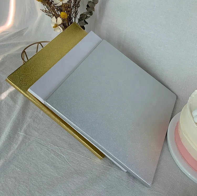Hot selling corrugated cake board round square cake base custom size cake drum