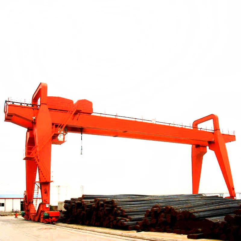 Factory outlet 50t double girder hoist lift mobile gantry crane