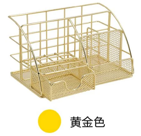 Wire Mesh Desk Organizer Customized Desktop Stationery