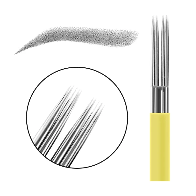 Professional Universal PMU Microblding Needle Cartridge Tattoo Needles Cardridges 304# Stainless Steel Material Microblading