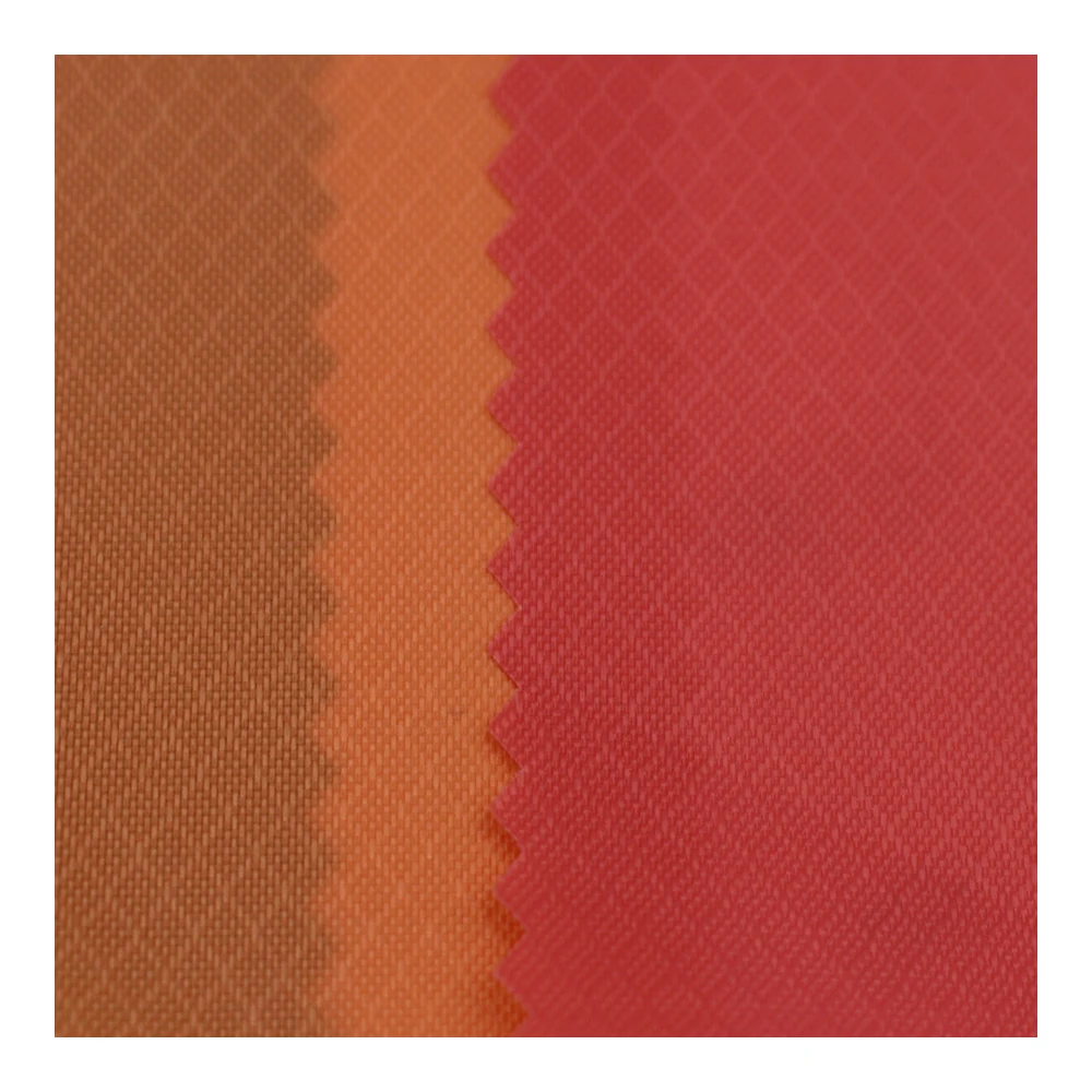 210D small prismatic pattern grid nylon fabric with PU coated