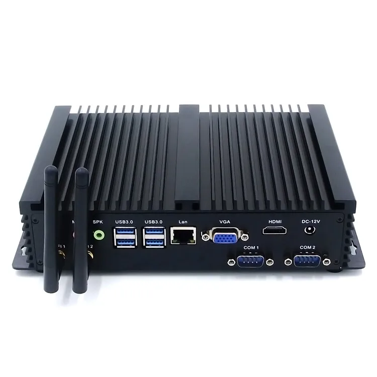 Wholesale Fanless Industrial Computer Core i5 4200U 4278U Msata SSD+SATA 3.0 HDD Dual Display support RS232 Industrial Mini PC