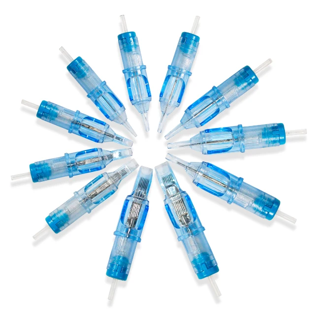 OEM высококачественный одноразовый шарнирный шарнир стандартная подкладка затеняющая мембрана полицейские картриджи иглы для татуировки