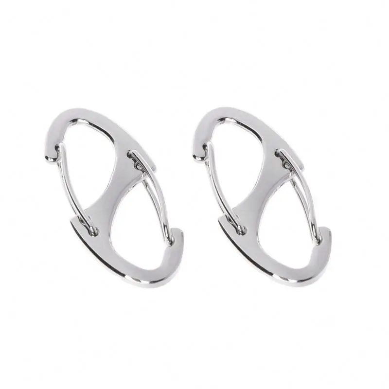 silicone 8 Shape Carabiner Mini EDC Keychain Portable Outdoor Hook Hang Buckle Clasp Hook Keychain