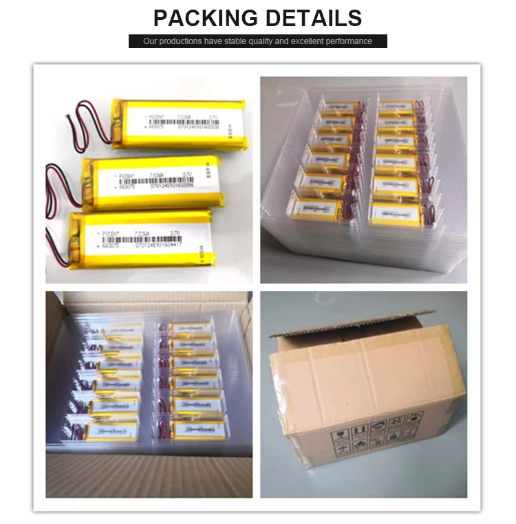 Custom 3.7v 7.4v 11.1v 12v Rechargeable Li Ion Pouch Cell Batteries 2000mah 3000mah 5000mah  Lithium Polymer Battery