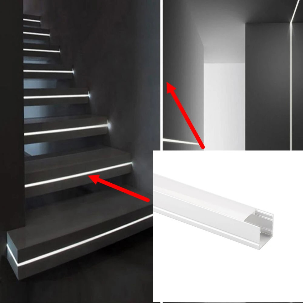 W20*H20mm Connectable Led Linear Light Aluminum Profile Customized Silver Color Led Channel For Led Strip Light