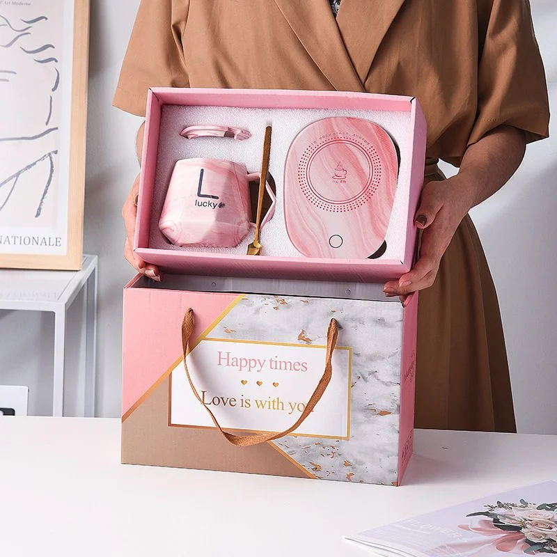 Light Luxury Mug Set Packaging Gift Box and Bag Ceramic Coffee Cups packing Gift Box