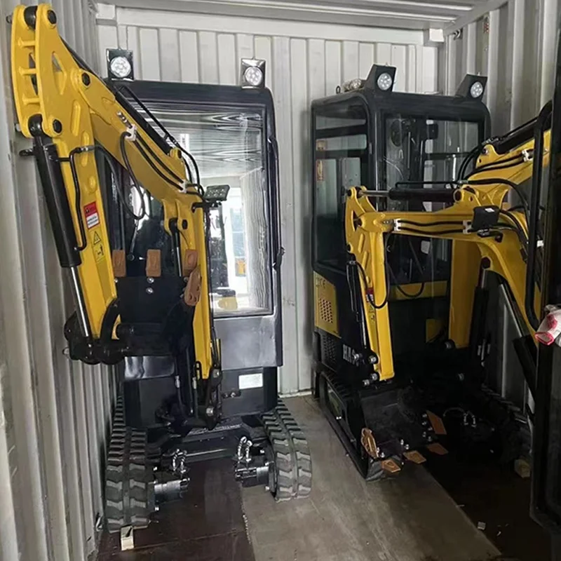 Import China Hydraulic Quick Coupling Tilt Rotator Yanmar Engine Joystick 1.8Ton Garden Mini Excavators