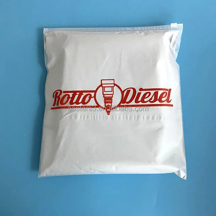 Wholesales Custom print Zip lock Poly zip lock Frosted Plastic Packaging bag for Clothes