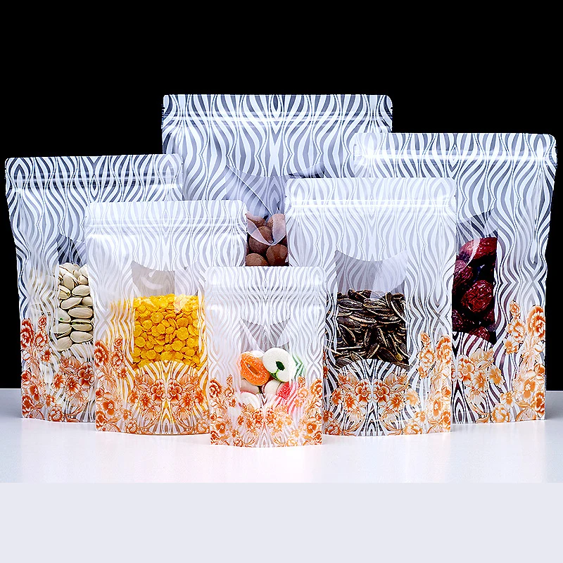 Ecocoffee Stocked Custom Made Coffee Bean Candy Rice Kitchen Food Packing Stand Up Pouch Bags