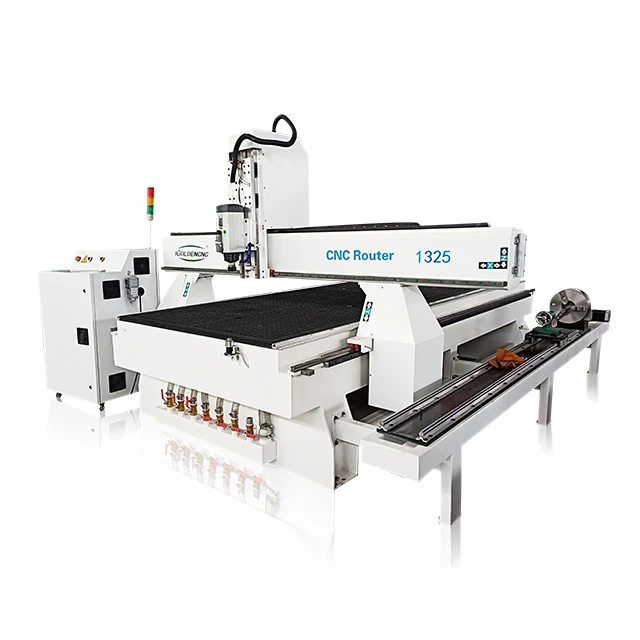 Wood CNC Cast Iron Milling Machine 1325 4 Axis CNC Router for Metal