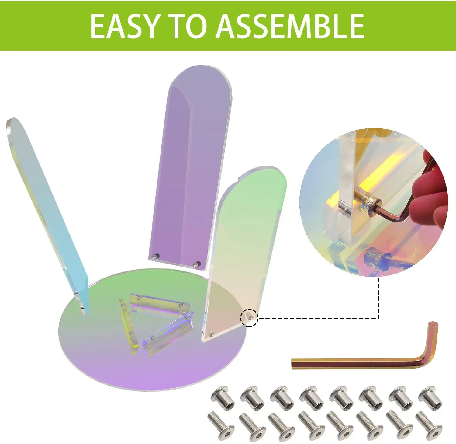  small Acrylic oval shaped Side Coffee Table 