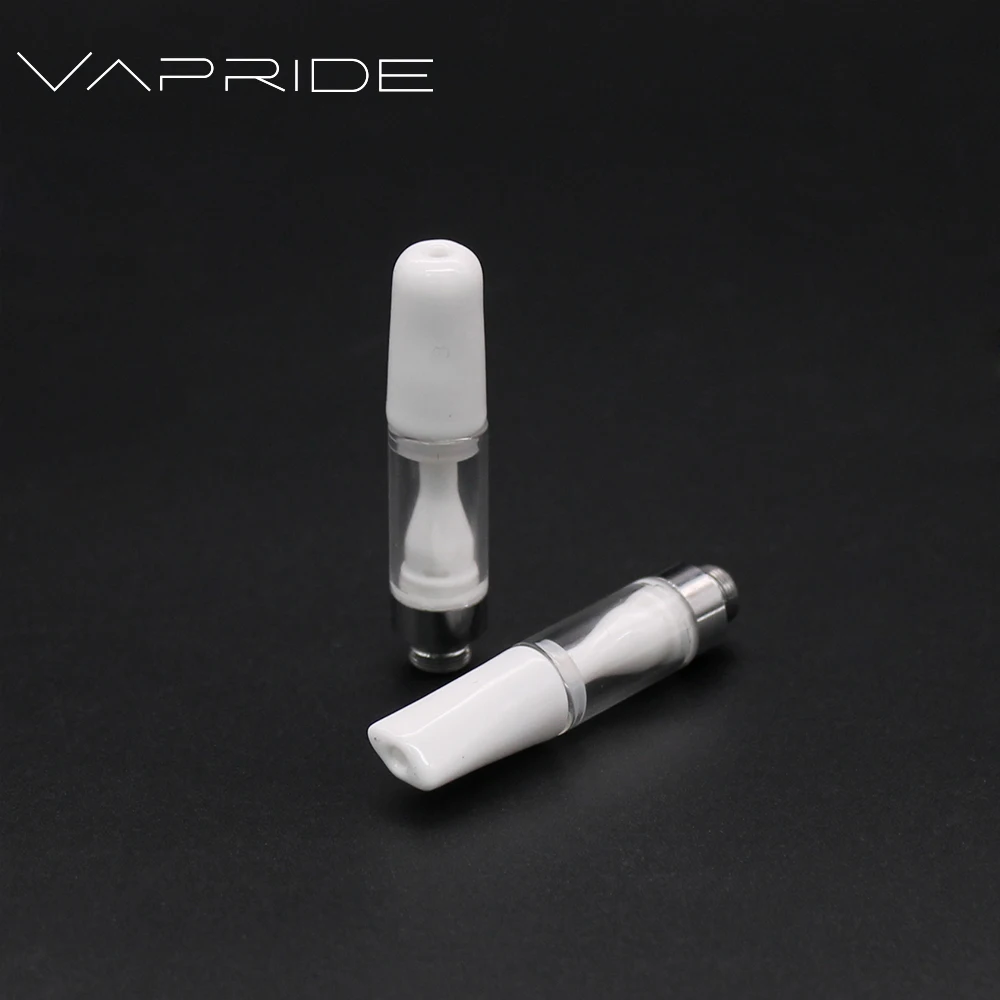 Vapride Thick oil ceramic cbd cartridge glass tank 510 thread vape cartridge with packaging