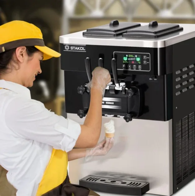 Ice Cream Freezer Compressor Refrigeration Stainless Steel Machine Ice Cream Professional