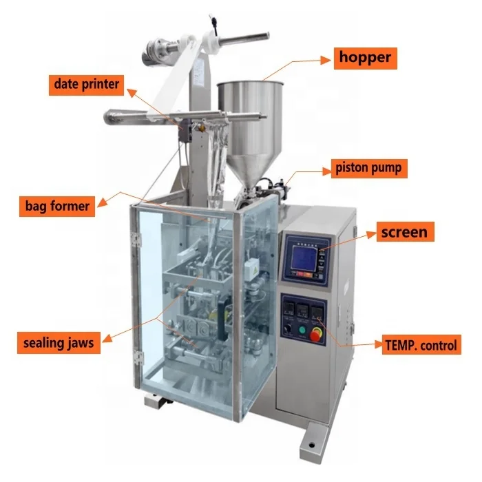 Automatic liquid pouch filling and sealing satchet water filling and sealing machine